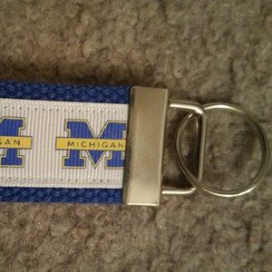 New, never-used, home-made Michigan Wolverines key chain